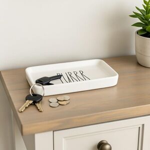 Rae Dunn Artisan Collection by Magenta Porcelain PURRR Printed Rectangular Dish